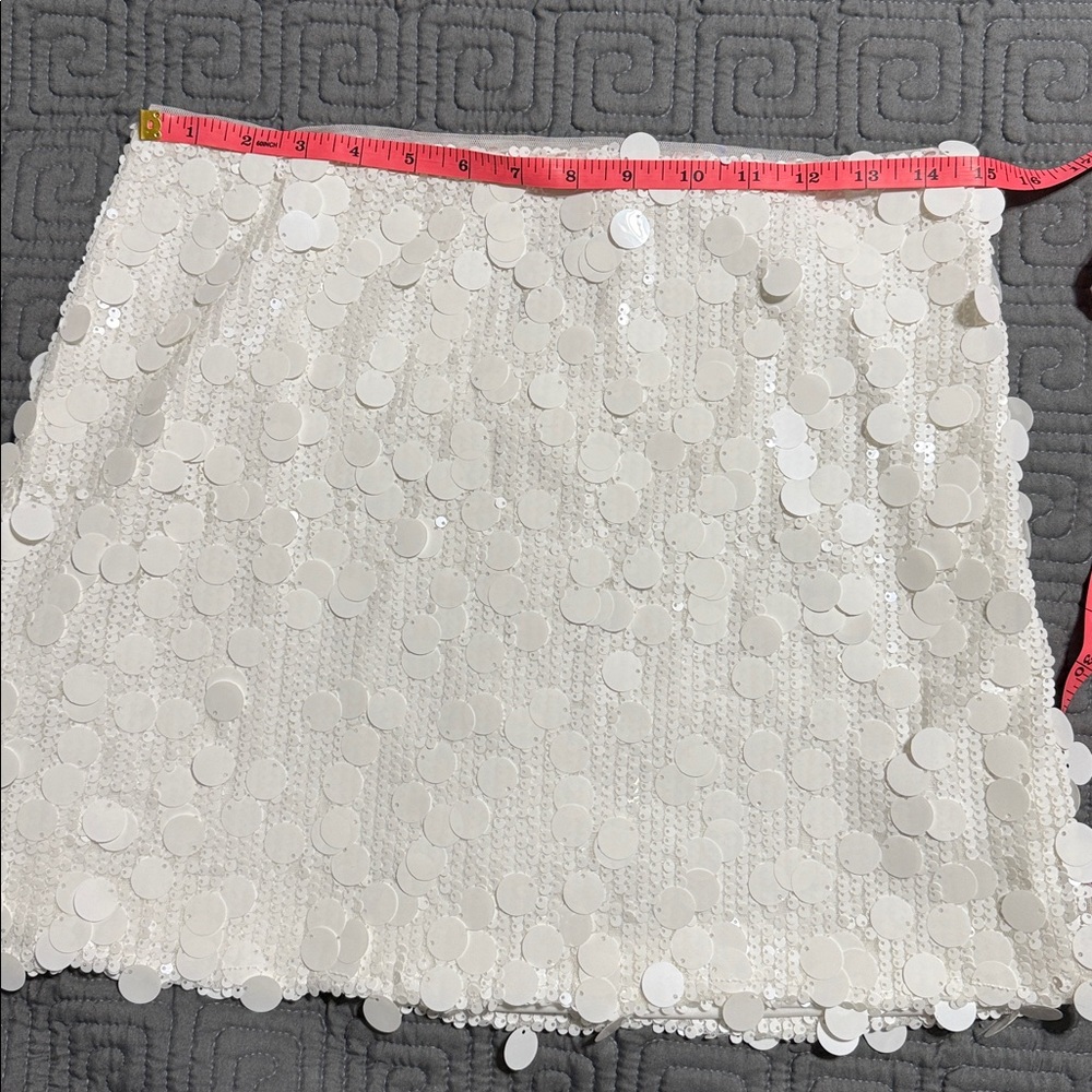 🔥🔥Mable White Sequin tank and mini skirt set - Picture 11 of 16